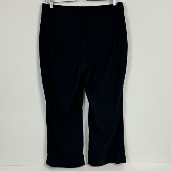 Banana Republic Jackson Fit Black Wool Blend Cropped Trouser Pants 6 Short - Picture 4 of 8